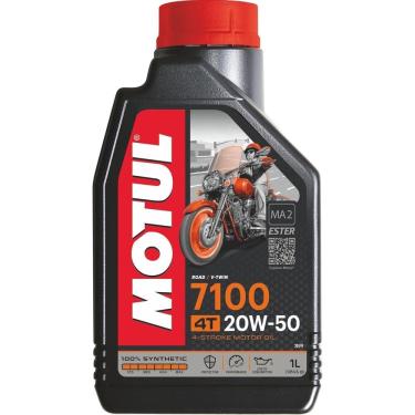 Imagem de Oleo Fluido Lubrificante Motul 7100 20W50 Moto 4 Tempos 1L 100% Sintetico