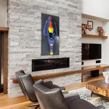 Imagem de Quadro Decorativo 3d 120cm X 50cm Carro F1 Rb16b 2021 G53 - G