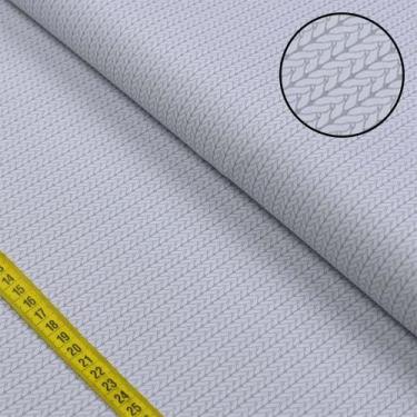 Imagem de Tecido Estampado para Patchwork - Baby Basics: Tricô Básico Lilás (0,5