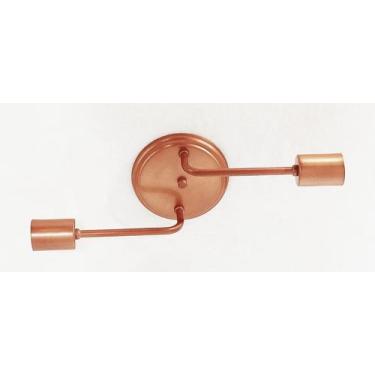 Imagem de Lustre De Teto/Parede Industrial para 2 Lâmpadas - Plafon/Arandela Ret