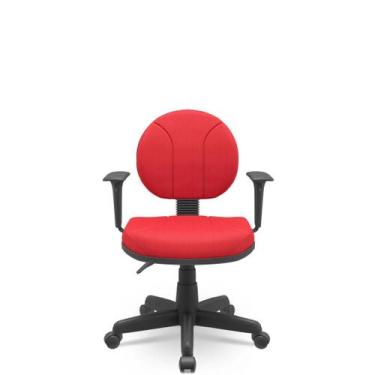 Imagem de Cadeira Executiva Operativa Poliéster Giratória c/ Braços Reguláveis -