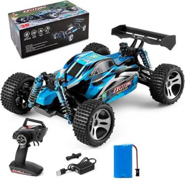 Imagem de Automodelo WL Toys 1/18 RC RTR Exciting 30KM 4WD, Azul