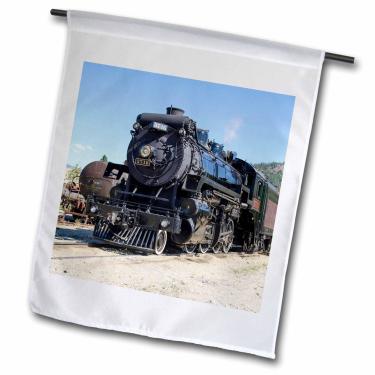 Imagem de 3dRose Kettle Valley Steam Railway, Summerland, British Columbia, Canadá. Bandeira de jardim, 30,48 x 45,72 cm