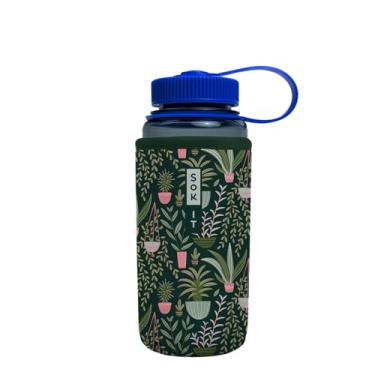 Imagem de Sok It BotlSok Capa de neoprene isolada para garrafa de água (Green Living, serve para CamelBak ou Nalgene de 473 ml)