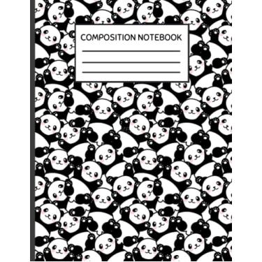 Imagem de Cute Panda Composition Notebook: Kawaii Panda Wide Ruled Primary Composition Notebook | 120 Pages | 8.5" x 11" | Notebook for School, Journaling, or Personal Use