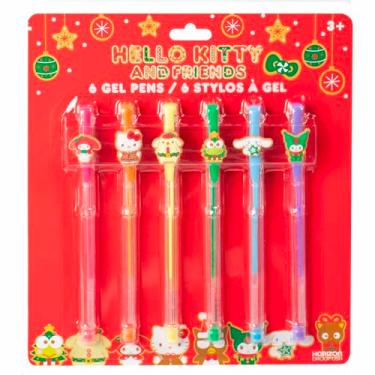 Imagem de Canetas de gel Hello Kitty And Friends, pacote com 6, canetas divertidas Sanrio incluídas com My Melody, Hello Kitty, Pompompurin, Keroppi e mais, Sanrio Stuff, material escolar fofo, material de meia