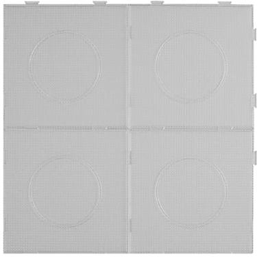 Imagem de 4PCS 2.6MM Fuse Beads Boards Large Square Clear Pegboards Kits for Kids Adult DIY Make Craft with 5 Ironing Paper