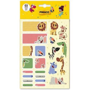 Imagem de Etiqueta Escolar Baby Bichos 3 fls - Pimaco