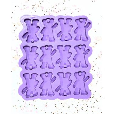 Imagem de R694 Molde de silicone chaveiro ursinhos resina decorar - Confeitaria 