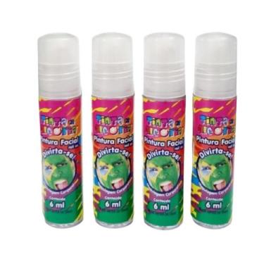 Imagem de Tinta Facial Corporal Roll On Branca Maquiagem - 06ml - Dalegria