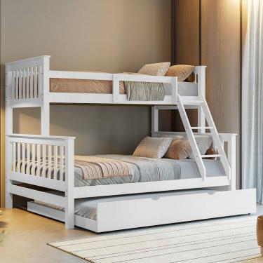 Imagem de Treliche De Madeira Casal Solteiro Com Aux Casal Woodstore