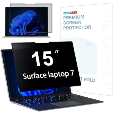 Imagem de FILMEXT Para Microsoft Surface Laptop 15 polegadas 7ª geração Filtro protetor de tela de privacidade totalmente removível, filtro anti-espião antirreflexo (para Surface Laptop 7th 38.1 cm protetor de