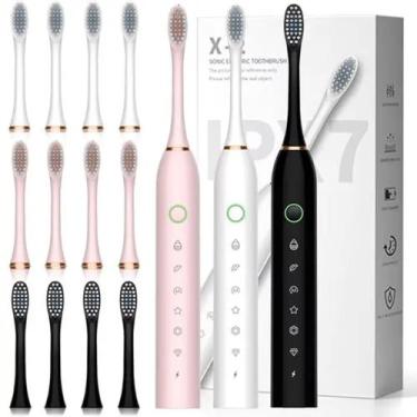 Imagem de Escova de Dente Elétrica Recarregavel Pouco Ruído 6 Modos Ajustáveis 1