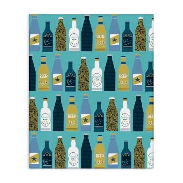 Imagem de Stupell Industries Arte de parede em tela de garrafas de cerveja arranjadas por Angela Nickeas, 61 x 76 cm