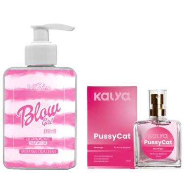 Imagem de Blow Girl Gel Creme Hidratante Virilha e Pussycat Morango - Hot Flower