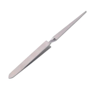 Imagem de predolo FALSO EMPLANHO de UNIDAS Tweezers Ferramenta de metal C Curve UNIF Art Sculpting Tool Pincher de arte para acrílico e gel em casa, Ponta Sem Alça de Madeira