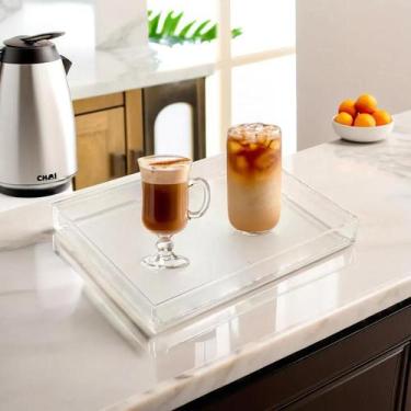 Imagem de Bandeja Acrílico 35x25cm Premium 6mm De Espessura Lisa - CENTAURI ACRÍ