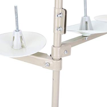 Imagem de Portador de Rack de Rosca da Máquina de Costura, Suporte de Ferro de Ferro Resistente, Opções de 3 Threads e 4 Threads, Acessórios de Consumo de Máquina de Costura e Fáceis para Profissionais ou Domésticos (3 arame/ luz branca de luz amarela) (4 Luz vermelha de 4 fios/ luz amarela luz vermelha)