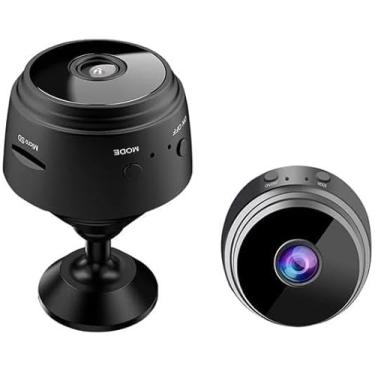 Imagem de Mini Câmera Espiã A9 Wifi com Sensor de Presença e Visão Noturna. Ângulo de visão de 150º, garante uma cobertura completa do ambiente, permitindo monitorar com mais precisão e em detalhe