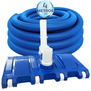 Imagem de Aspirador para Piscina com 8 Rodas + 4 Metros de Mangueira Flutuante 38mm