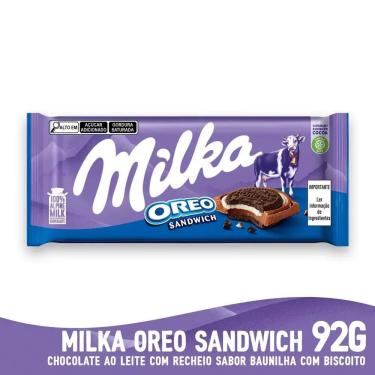Imagem de Barra de Chocolate Milka Oreo Sandwich 92g
