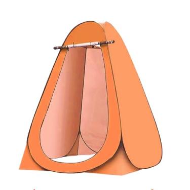 Imagem de NEONMAN Tenda de Casa de Banho para Campismo com Bolsa de Armazenamento, Tenda de Privacidade Portátil para Chuveiro Tenda de Vestir Dobrável com um Toque, Impermeável e à prova de sol(Laranja)