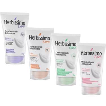 Imagem de Kit Desodorante em Creme Herbíssimo Antitranspirante - 4 Unidades