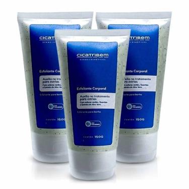 Imagem de Kit 3x Esfoliante Corporal Hidratante Banho 150g Cicatribem