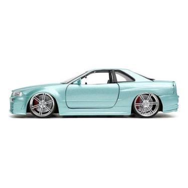 Imagem de Brian S Nissan Skyline Gt-r Bnr34 Velozes Furiosos 1:24 Jada, Verde, C