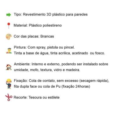 Imagem de 6 Placas Revestimento 3D Pvc Parede Durabilidade E Estilo