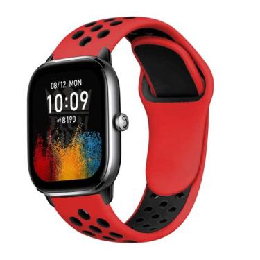 Imagem de Pulseira Furadinha Sport Amazfit Gts 4 Mini + Película 3d - TechKing, 