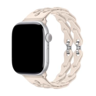 Imagem de Pulseira Silicone Maleável Conclave Compatível com Apple Watch (Estelar, 44/45/46/49mm)