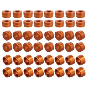 Imagem de YDLMT Kit de tampas de parafuso de motor laranja de alumínio 48 peças adequado para Harley M8 Twin Cam Touring Sportster XL 883 1200 Dyna Softail Trike