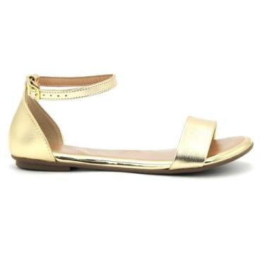 Imagem de Sandalia Feminina Beira Rio 8367.669 Calcanhar Fechado Leve, 35, Doura