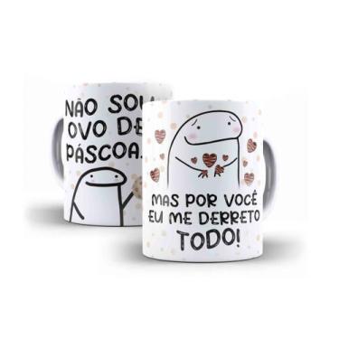 Imagem de Caneca Porcelana Páscoa Não Sou Ovo de Páscoa Mas Por Você Eu Me Derre