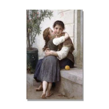 Imagem de NHLDZYH William Adolphe Bouguereau Impressões artísticas - Pintura de retrato - (Um pouco coaxial) - Pôster temático de mitologia grega - Pôster de decoração de parede vintage. Somente tela 70 x 112