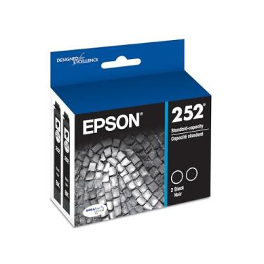 Imagem de EPSON T252 DURABrite Ultra Ink Pacote de cartucho duplo preto (T252120-D2) para impressoras Epson WorkForce selecionadas