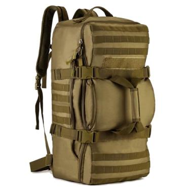 Imagem de HUNTVP Mochila militar tática de 60 L, esportiva, para uso ao ar livre, mochila para caça, acampamento, trilha, viagem