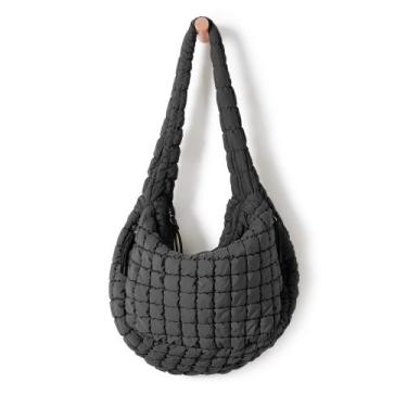 Imagem de Sacola ODODOS acolchoada Carryall para mulheres a carvão
