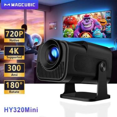 Imagem de Projetor Magcubic HY320 1080P Android 11, WiFi 6, Bluetooth, Compatíve