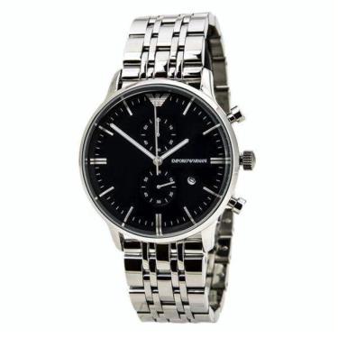 Imagem de Relógio Masculino Empório Armani Ar1648 Prata Fundo Preto