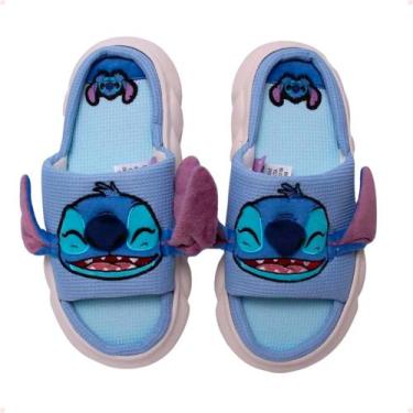 Imagem de Pantufa Nuvem Stitch Azul Tamanho 39-41 Disney Oficial - Zona Criativa