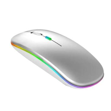 Imagem de Mouse Rgb Led Anatômico Recarregável 2.4g