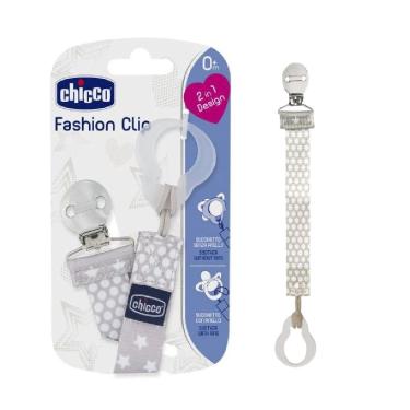 Imagem de Prendedor De Chupeta Fashion Clip Neutro - Chicco