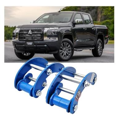 Imagem de JS SUPER WORK Kit De Manilha Suspensão Traseira 4X4 2" Com Mola Lâmina E Extensão Para Triton L200 Mq 2015-2023, Manilhas Carroceria Niveladas