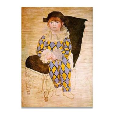 Imagem de Paul As Harlequin Diego Rivera Murals - Arte de realismo socialista mexicano, muralista do século 1869, coleção clássica do museu de Nova York para decoração de casa 50 x 70 cm