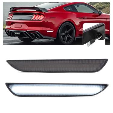 Imagem de HECASA Luz de Marcador Lateral Compatível com Ford Mustang 2015-2023 Lâmpada Marcadora Lateral Esquerda e Direita Substituição para Lente Fumê FR3Z-15A201-A LED Branco