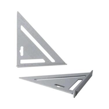 Imagem de Régua Triangular De 7 '' 12 '' Em Liga De Alumínio, Transferidor De Ân