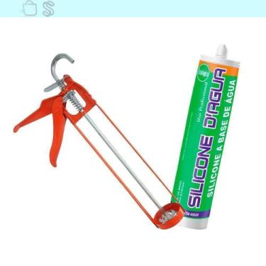 Imagem de Selante Acrílico Cinza Preenche Fissura Trinca C/Aplicador Cinza - SBR