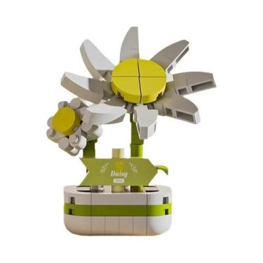 Imagem de Conjunto De Blocos De Construção De Quebra-Cabeça De Flores Para Crian